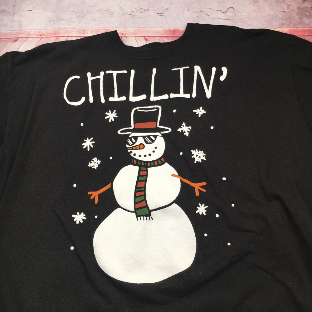 ➡️Walnut & 39th Chillin Snowman Tee Men’s Size 2XLarge